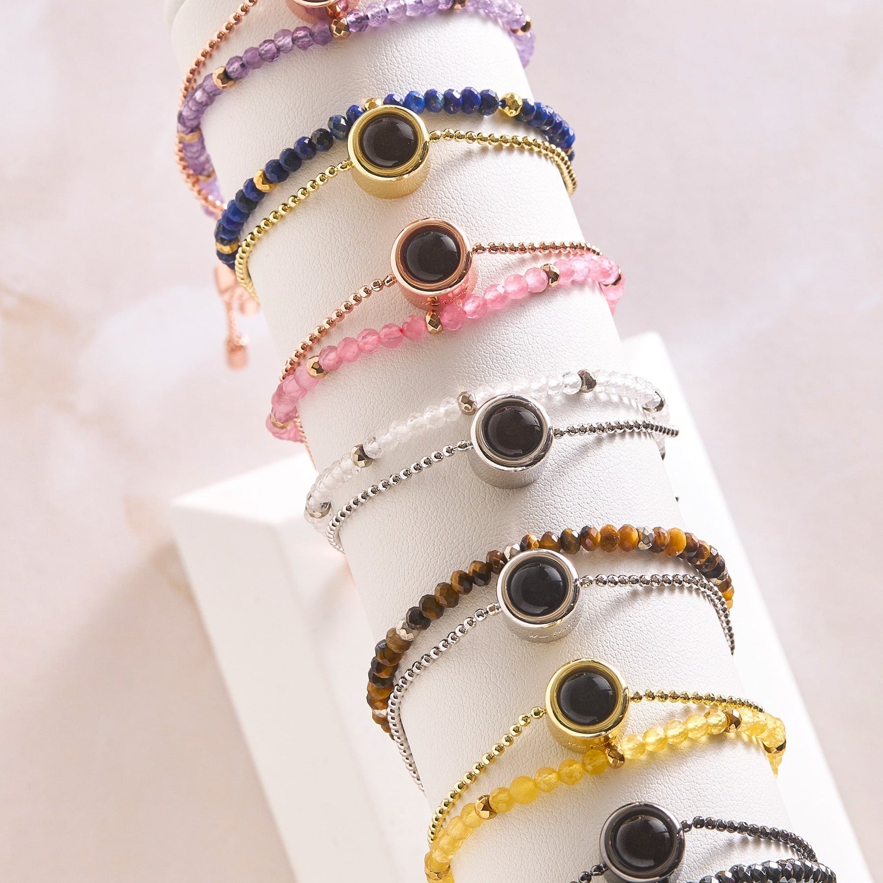 Pulseira Personalizada com Foto 2 em 1 - Amuleto de Crystal™