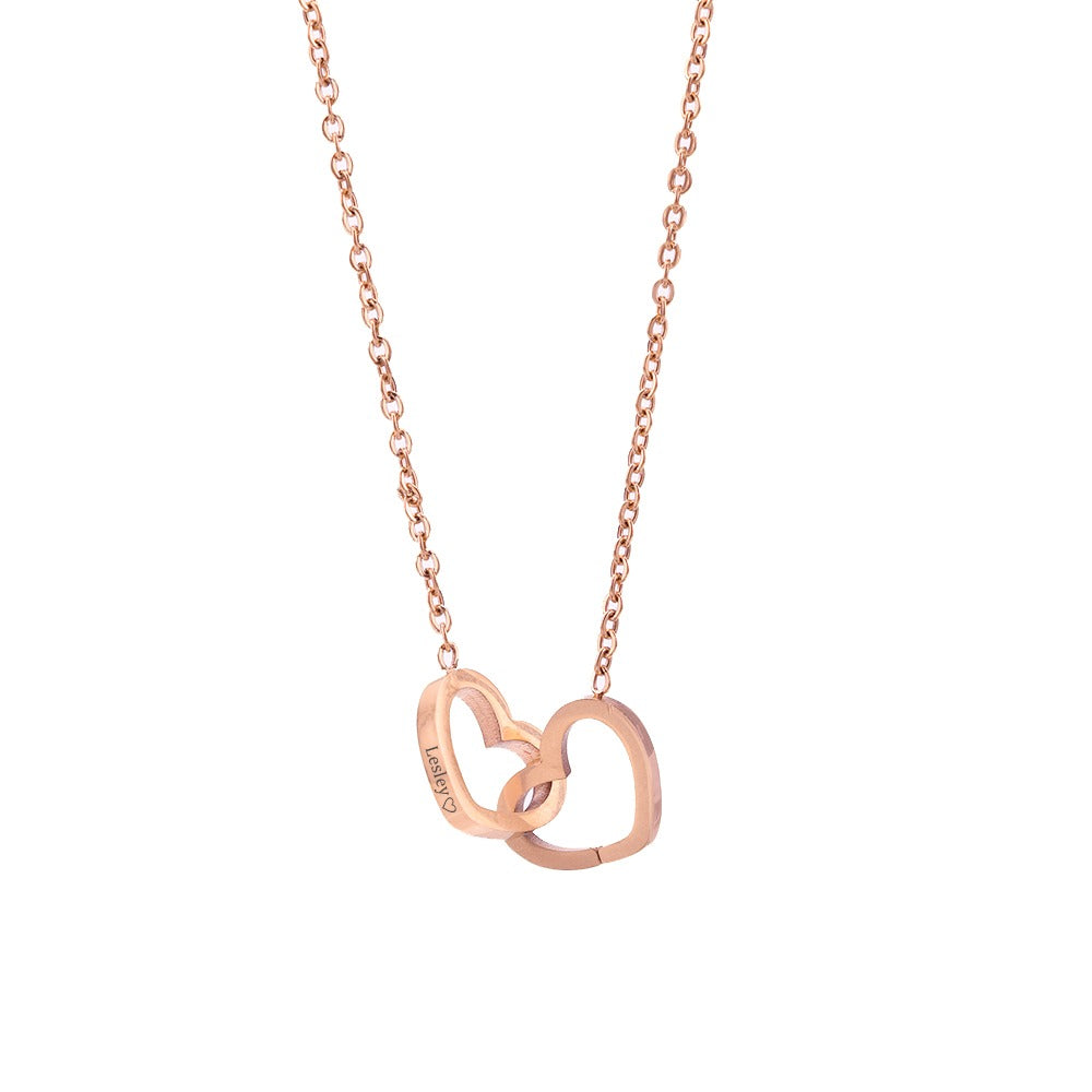 Caixa com Rosa & Colar Personalizado + Anel do Abraço 💕