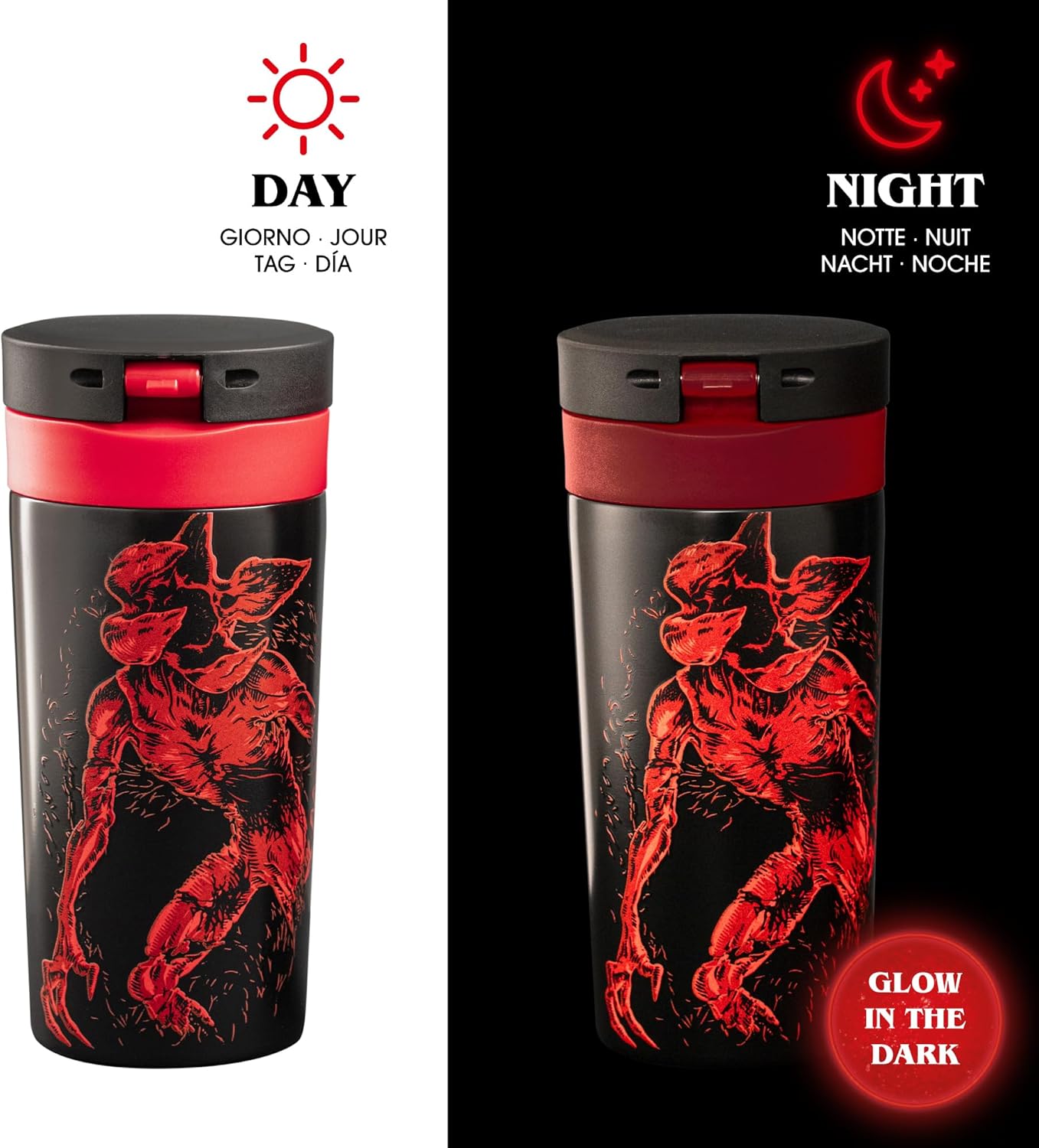 Bialetti Copo em Aço Inox com Tampa Stranger Things Netflix 360ml