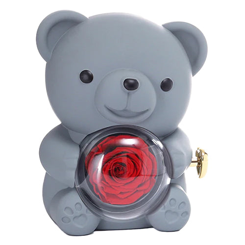 Urso Rotativo & Rosa Eterna (Somente Urso)