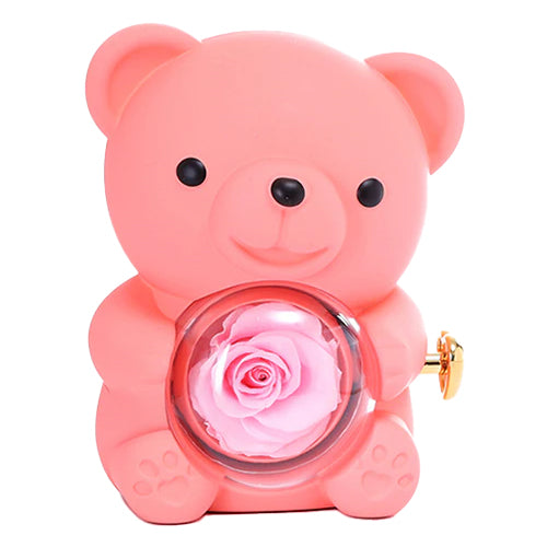 Urso Rotativo & Rosa Eterna (Somente Urso)
