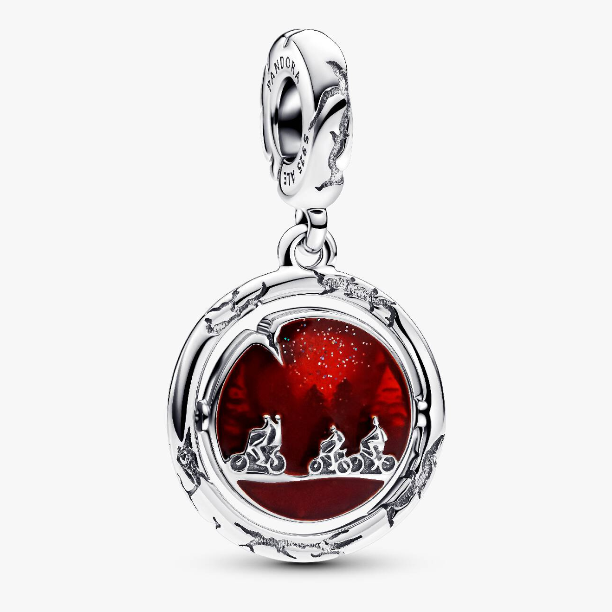 Kit Pulseira Stranger Things Friends Don't Lie + 6 Berloques Banhados em Prata